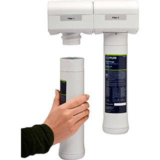 Water filter set - encased filter